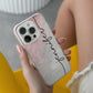 Custom Name Personalized Marble Print Case - Protective Phone Case for iPhone, Samsung Galaxy and Google Pixel
