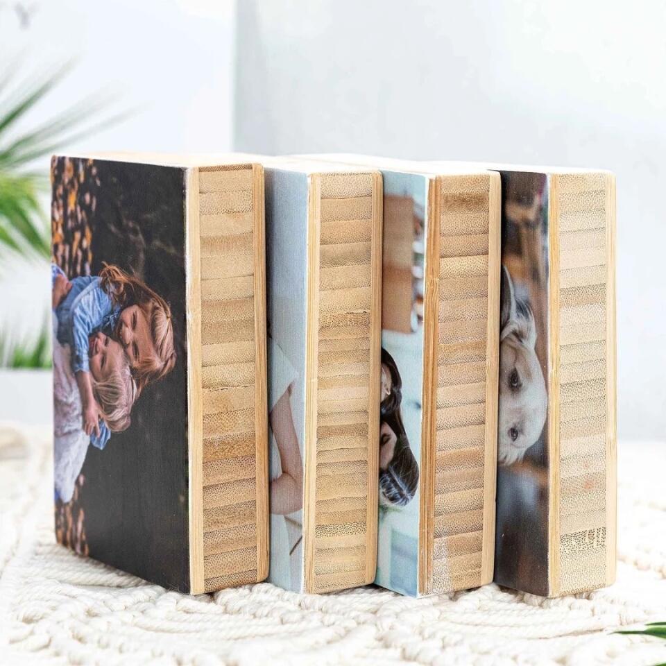 Custom Photo on Wood, Personalised Landscape / Portrait Wooden Block