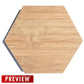 Personalised Photo on Wood Block - Hexagon