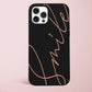 Custom Cursive Name & Text Silicone Phone Case for iPhone, Samsung Galaxy and Google Pixel