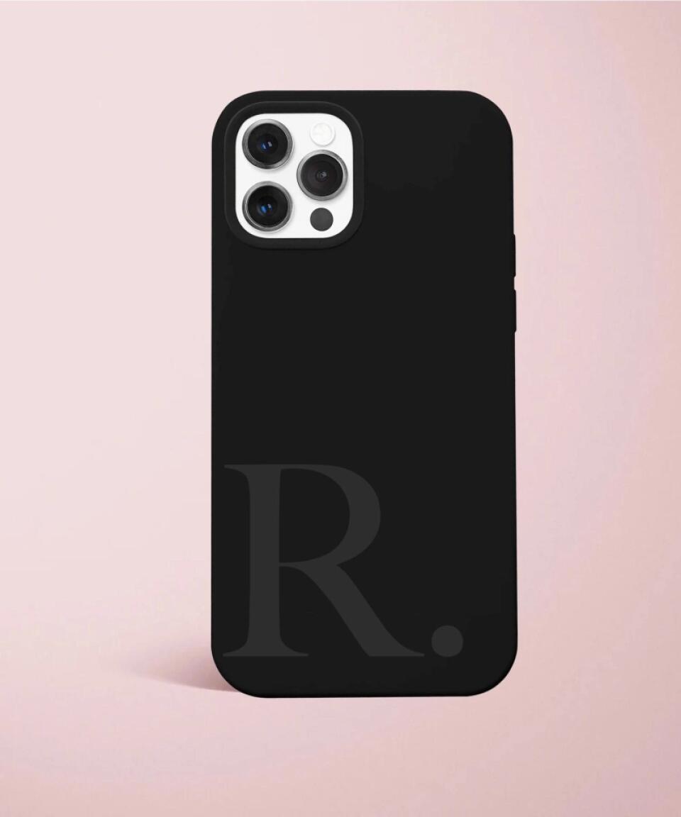 Custom Subtle Name & Text Silicone Phone Case for iPhone, Samsung Galaxy and Google Pixel