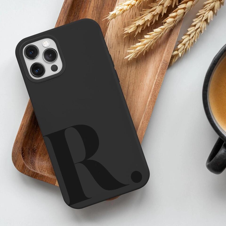 Custom Subtle Name & Text Silicone Phone Case for iPhone, Samsung Galaxy and Google Pixel