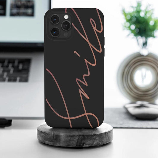 Custom Cursive Name & Text Silicone Phone Case for iPhone, Samsung Galaxy and Google Pixel