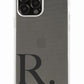 Large Monogram Personalised Initial Clear Phone Case for iPhone, Samsung Galaxy and Google Pixel