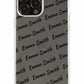 Custom Long Name Initials Clear Phone Case for iPhone, Samsung Galaxy and Google Pixel