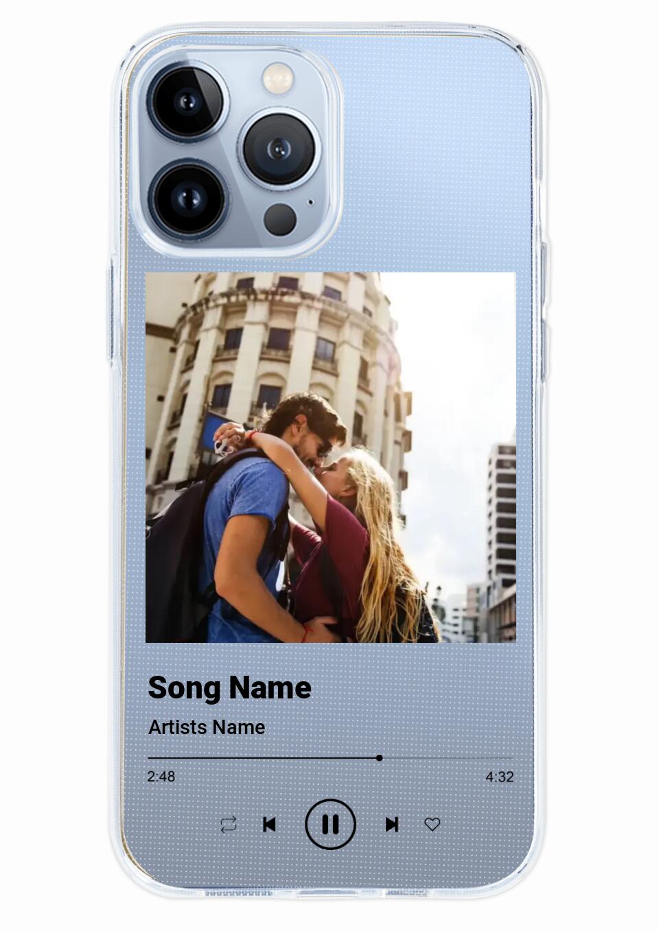 Custom Music Photo Plaque Phone Case for iPhone, Samsung Galaxy and Google Pixel