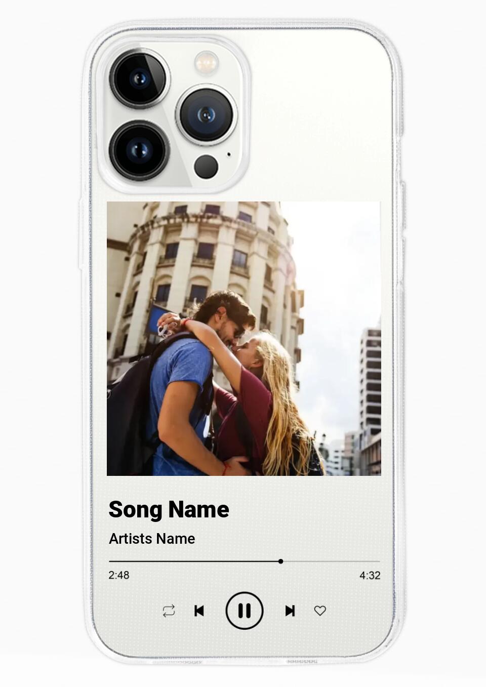 Custom Music Photo Plaque Phone Case for iPhone, Samsung Galaxy and Google Pixel