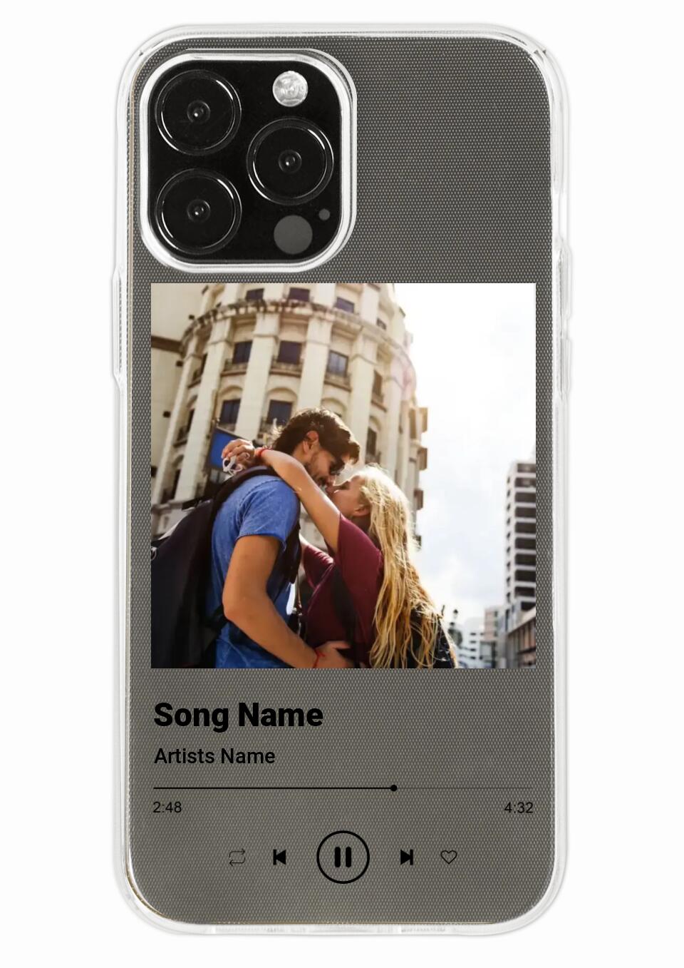 Custom Music Photo Plaque Phone Case for iPhone, Samsung Galaxy and Google Pixel