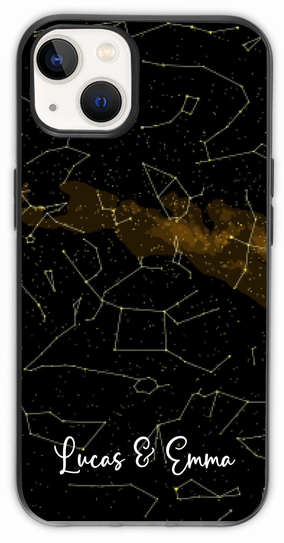 Custom Star Map Night Sky Print Phone Case for iPhone, Samsung and Google Pixel