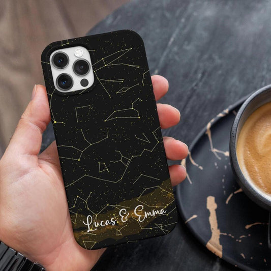 Custom Star Map Night Sky Print Phone Case for iPhone, Samsung and Google Pixel