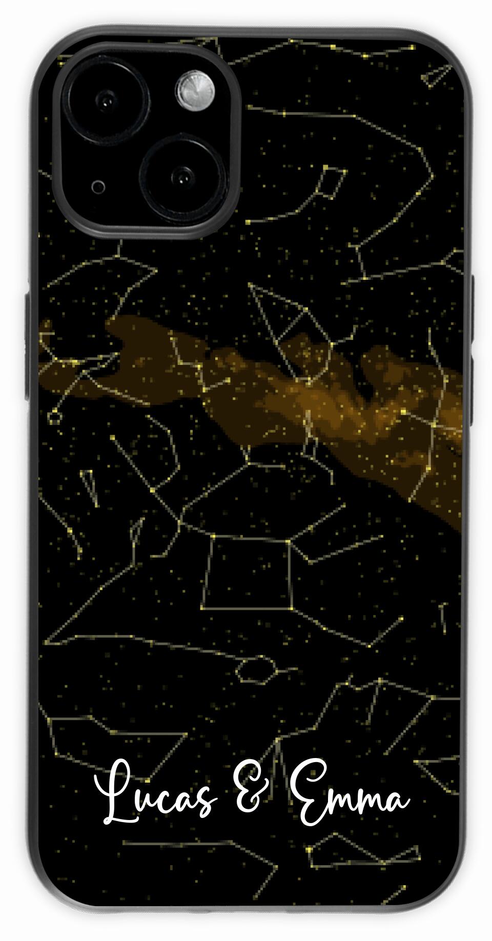 Custom Star Map Night Sky Print Phone Case for iPhone, Samsung and Google Pixel