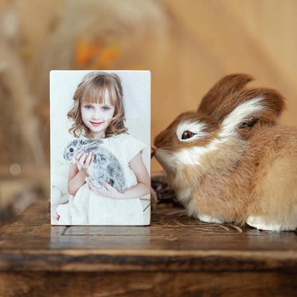 Custom Photo on Wood, Personalised Portrait Photo Wooden Block