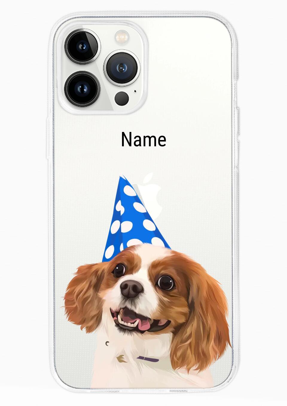 Draw Dogs or Any Pets Into Cartoon Portrait - Custom Art Pet Portrait Phone Case for iPhone, Samsung Galaxy and Google Pixel