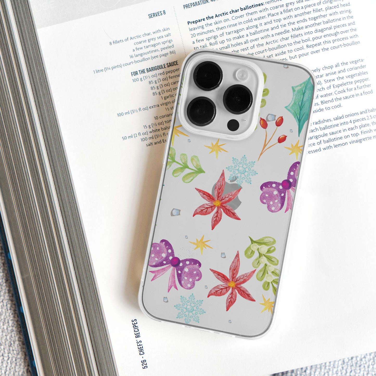 Watercolor Colorful Leaves - Clear Protective Case for iPhone, Samsung Galaxy and Google Pixel