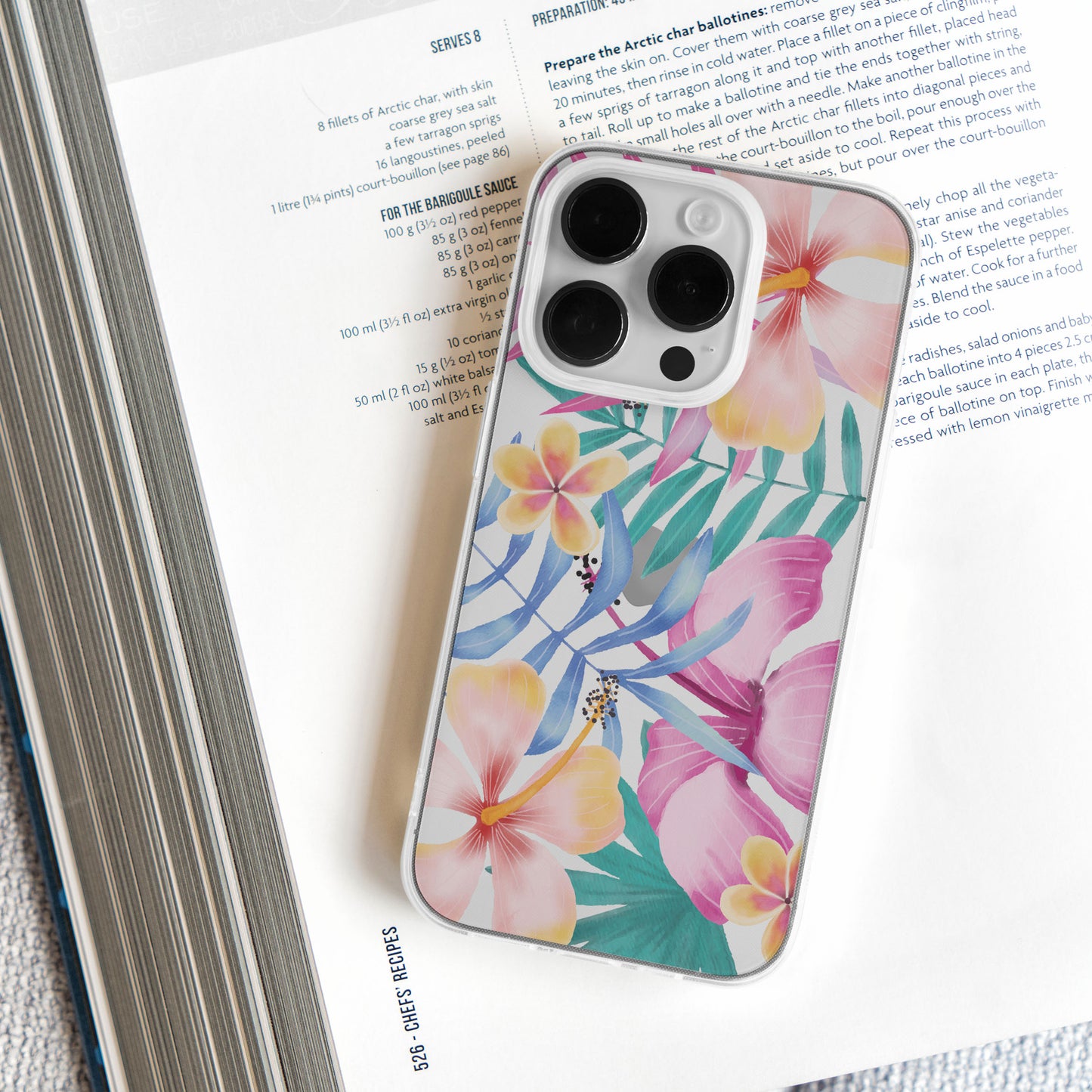 Summer Flowers - Clear Protective Mobile Phone Case for iPhone, Samsung Galaxy and Google Phone