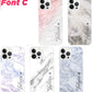 Custom Name Personalized Marble Print Case - Protective Phone Case for iPhone, Samsung Galaxy and Google Pixel